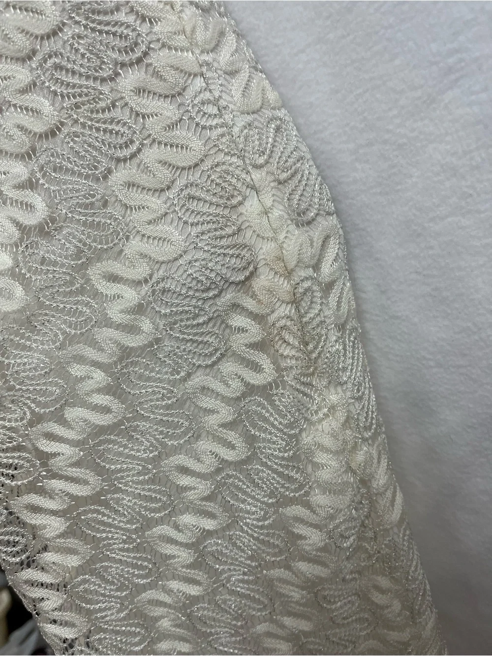 Free People Ivory Lace Trim Slip Dress